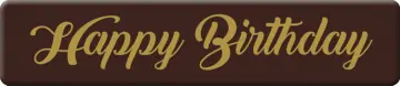 HAPPY BIRTHDAY PLAQUES VEGAN BOX OF 70