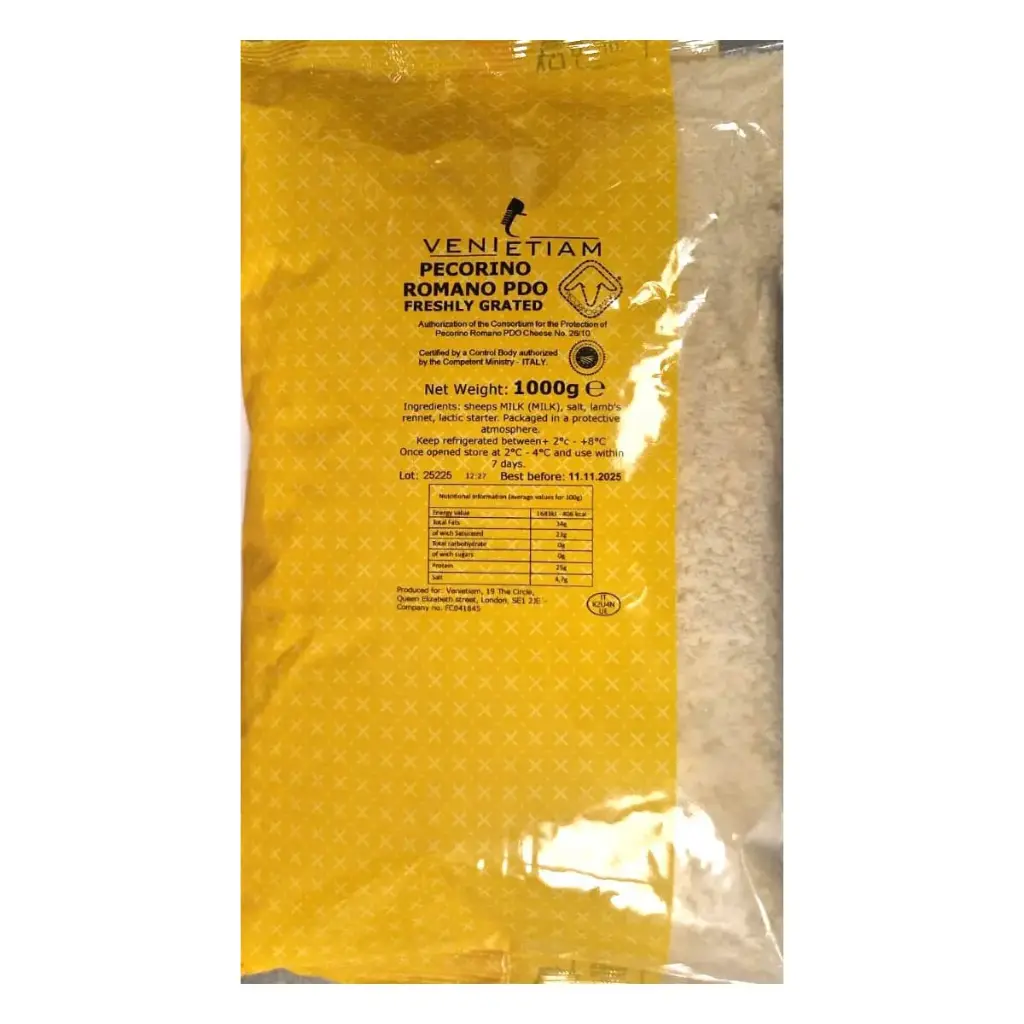 PECORINO ROMANO GRATED 1KG PDO
