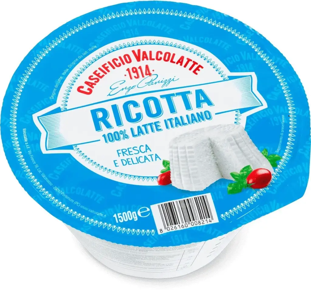 VALCOLATTE RICOTTA COW'S MILK 2 x 1.5kg