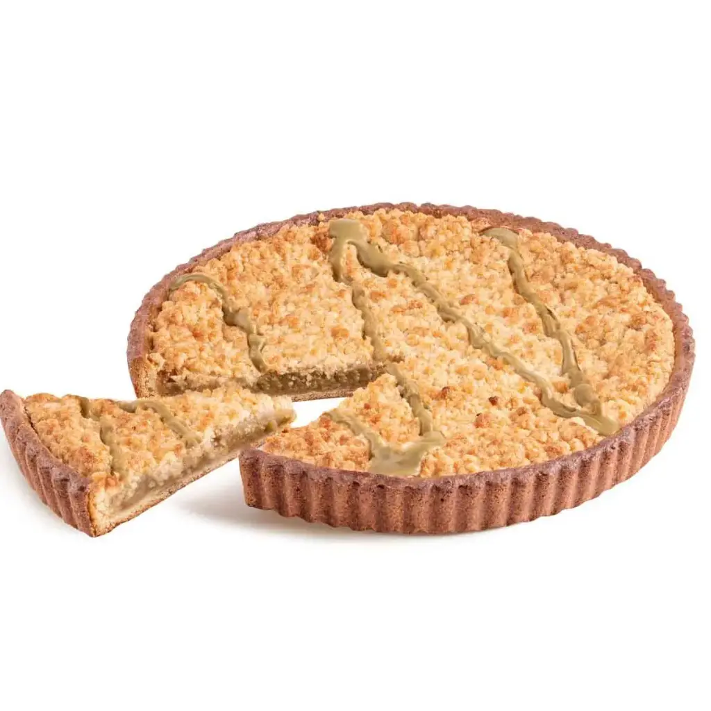 PISTACHIO CRUMBLE CAKE 1200gr.-PRECUT 14 PORTIONS (DF)