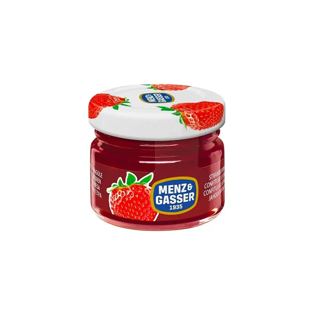 STRAWBERRY JAM GLASS JAR 48PCSX28GR