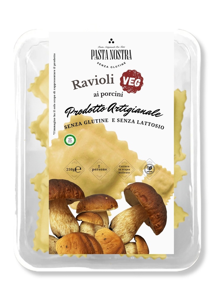 RAVIOLI AI PORCINI VEGANI S.GLUTINE 12PZX125GR(PH)