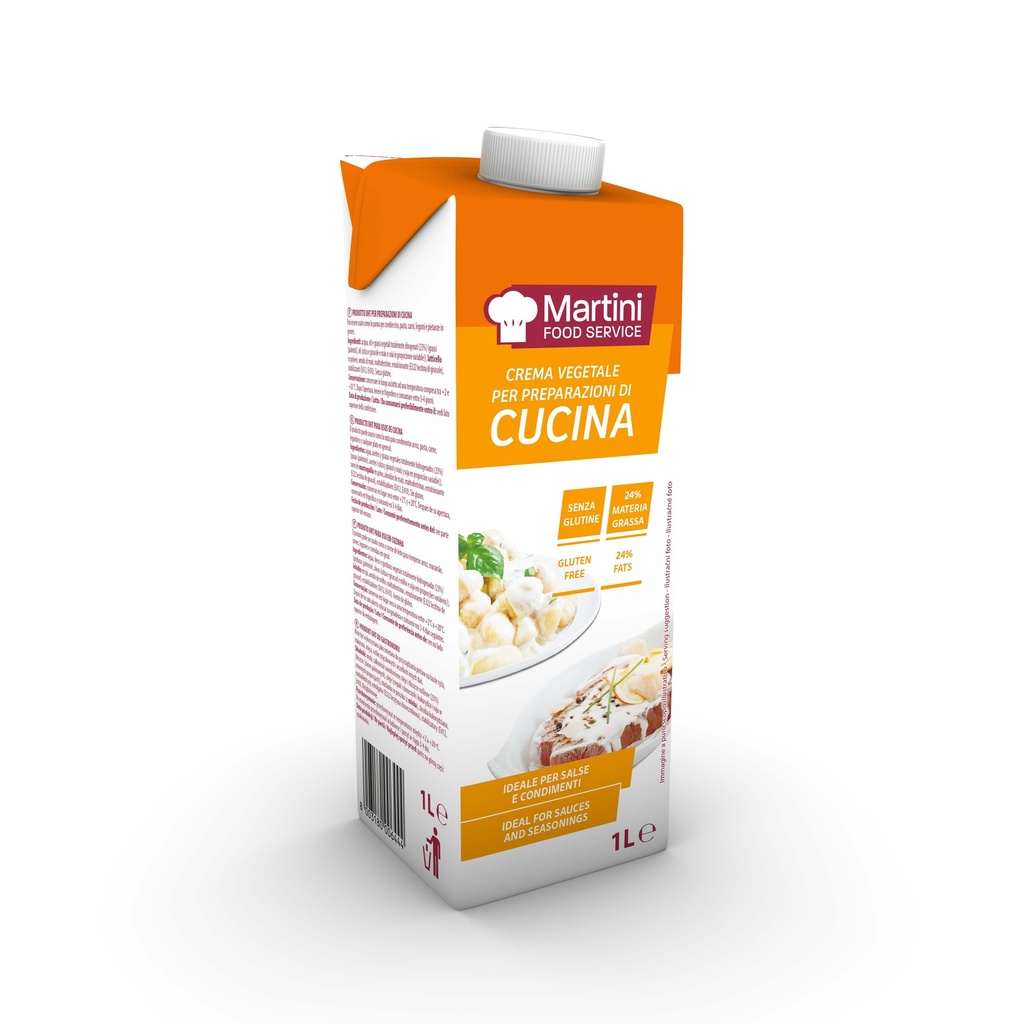 PANNA VEGETALE CUCINA CON TAPPO 12PZX1LT(MM)