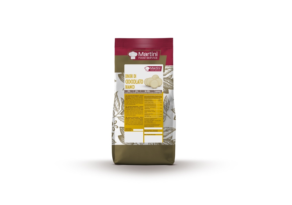 DISCHI CIOCCOLATO BIANCO 10PZX1KG(MM)