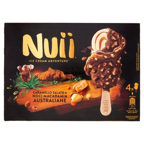 NUII MINI SALTED CARAMEL/MACADAMIA RETAIL 8CONFX4PCS (FR)