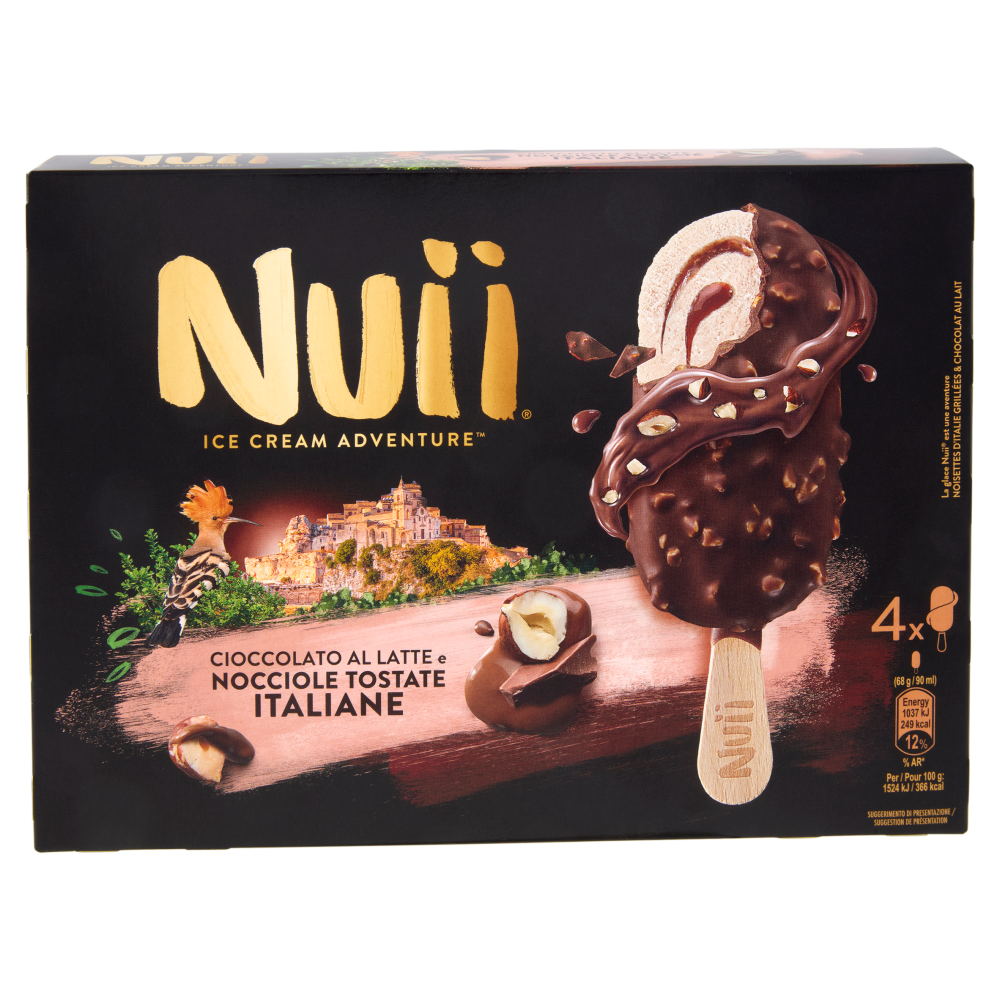NUII MILK CHOCOLATE AND HAZELNUT RETAIL 8CONFX4PCS (FR)