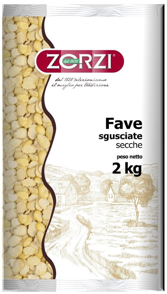 SHELLED/SPLIT BROAD BEANS 2KG