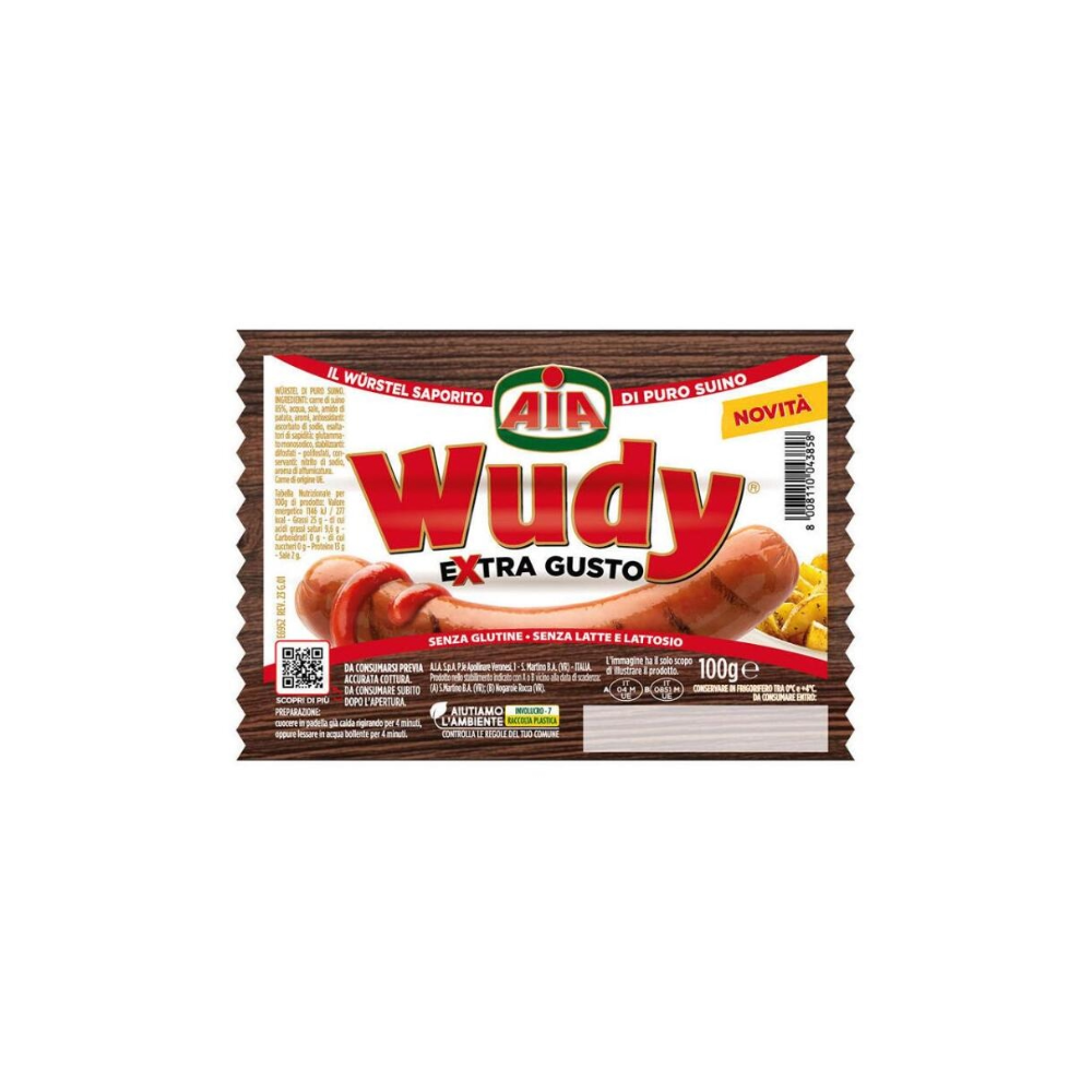 PORK FRANKFURTERS WUDY 35CONFX100GR (AIA)