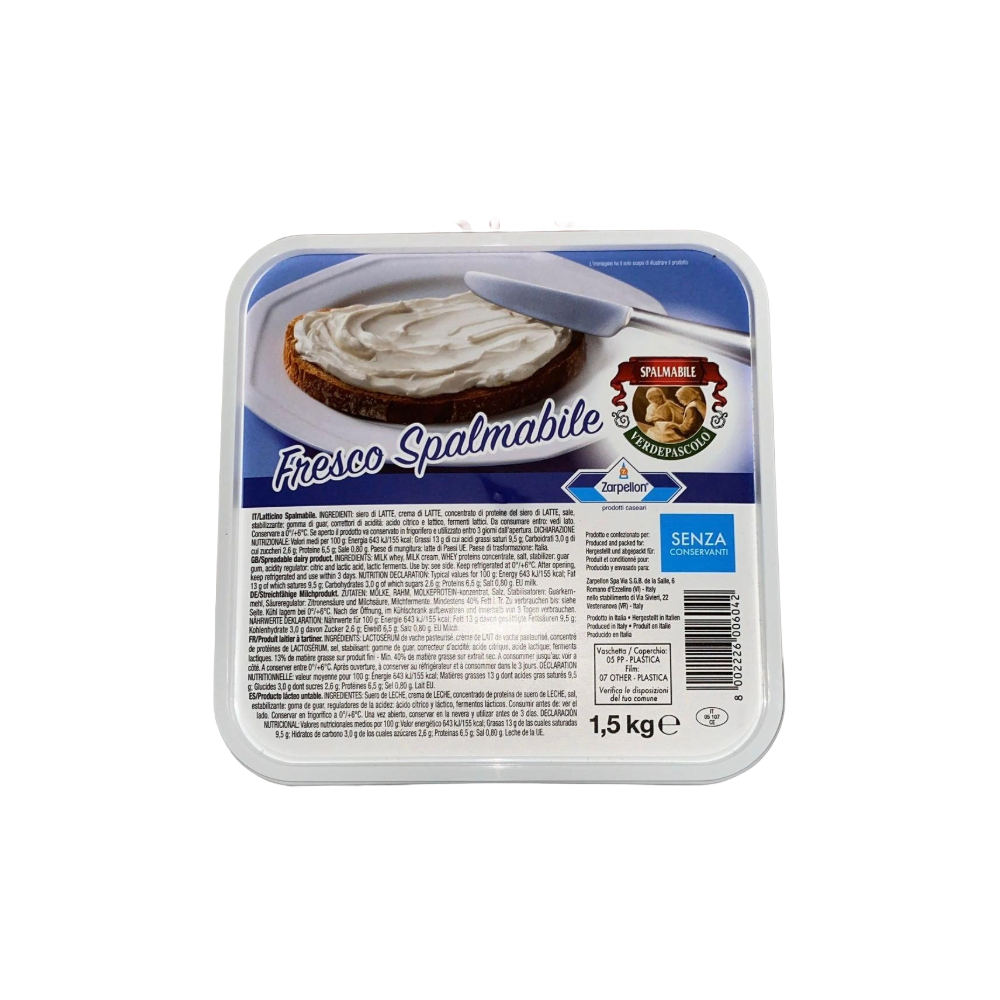 FRESH SPREADABLE CHEESE 2PCSX1,5KG (ZA)