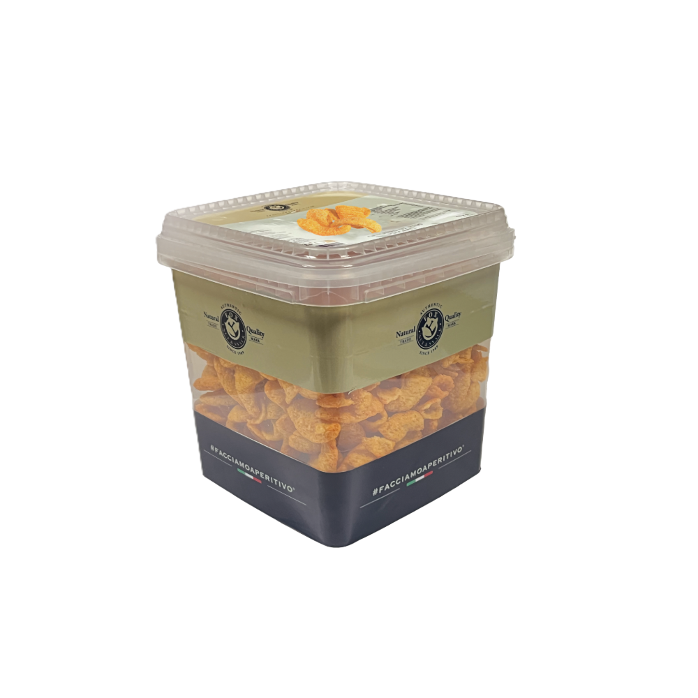 PAPRIKA CORN SNACKS TUB 500GR (FOX)