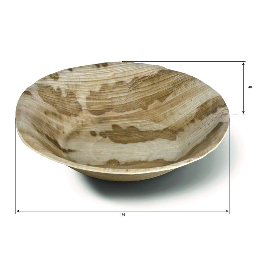 FONDINA TONDA PALMA 18CM 25PZ(SDG)