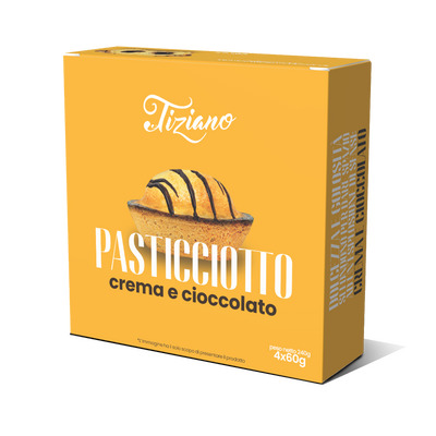 PASTICCIOTTO CUSTARD/CHOCOLATE 12CONFX4PCSX60GR