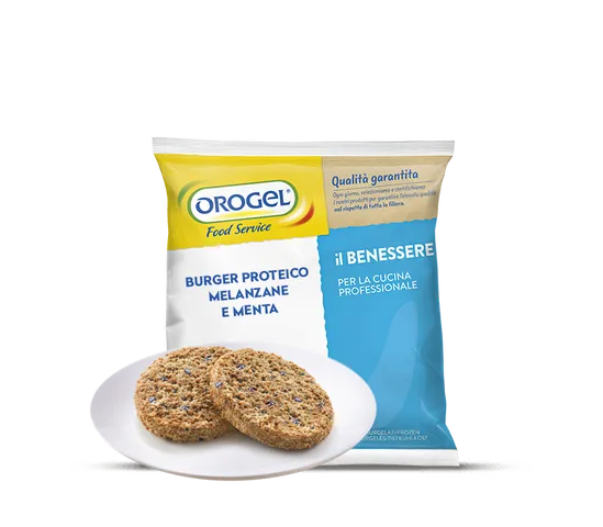 PROTEIN BURGER AUBERGINE/MINT 6PCSX1KG (OR)