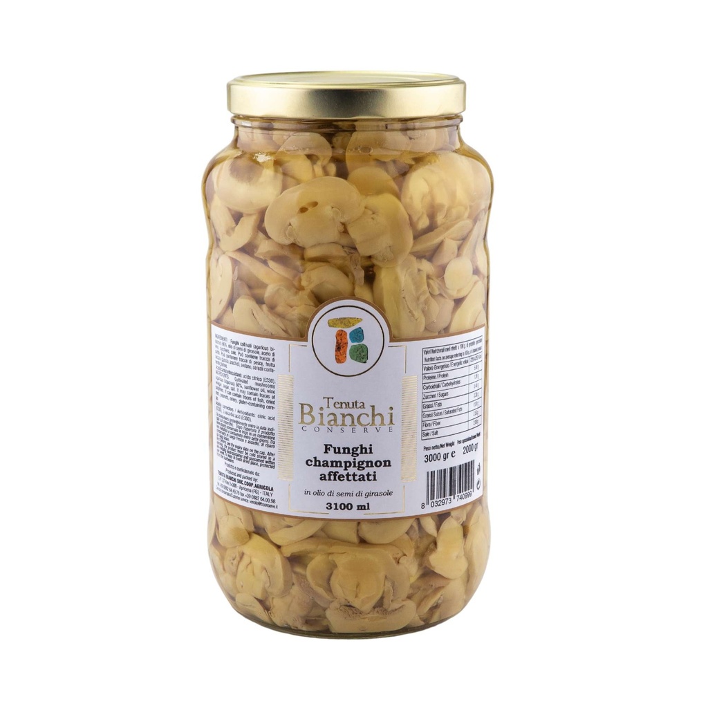 CHAMPIGNON AFFETTATI IN O.S.G. 3,1KG