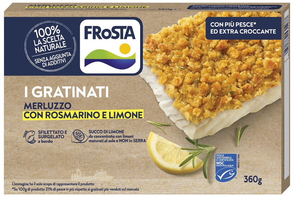 GRATIN COD WITH ROSEMARY AND LEMON 10CFX360GR