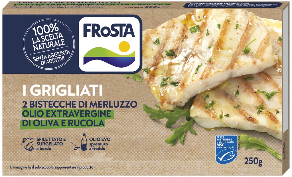 2 COD STEAKS WITH ROCKET 10CFX250GR