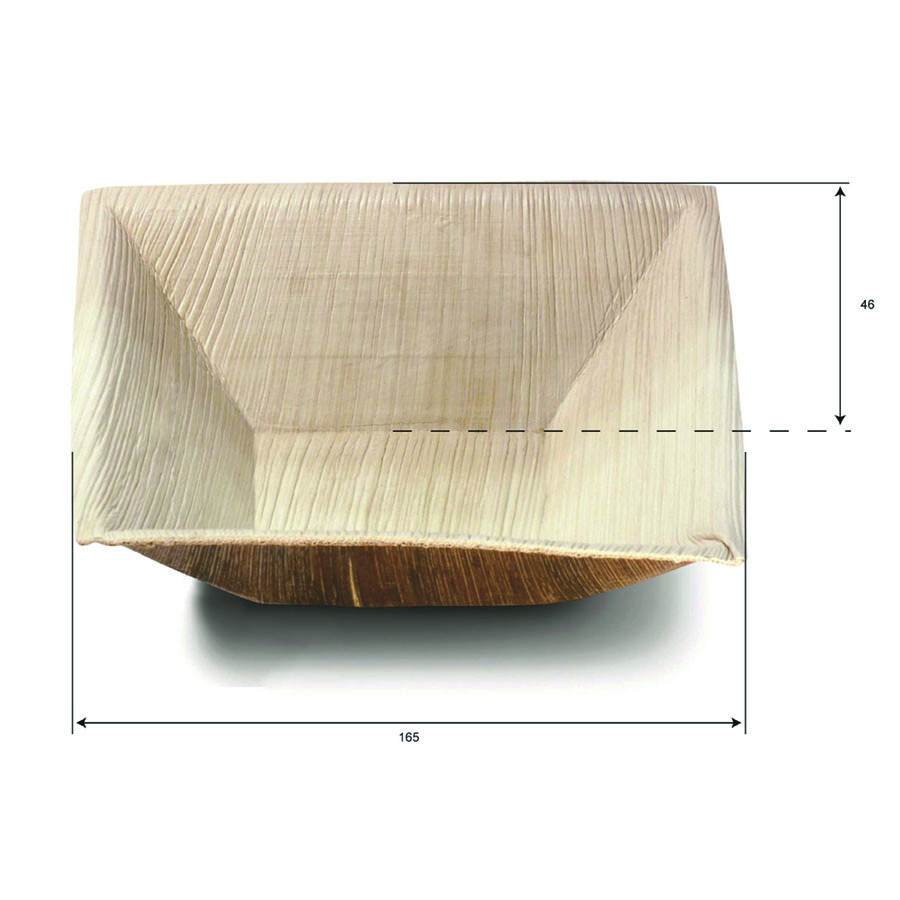 FONDINA QUADRATA PALMA 17X17X4,5H 25PZ(SDG)