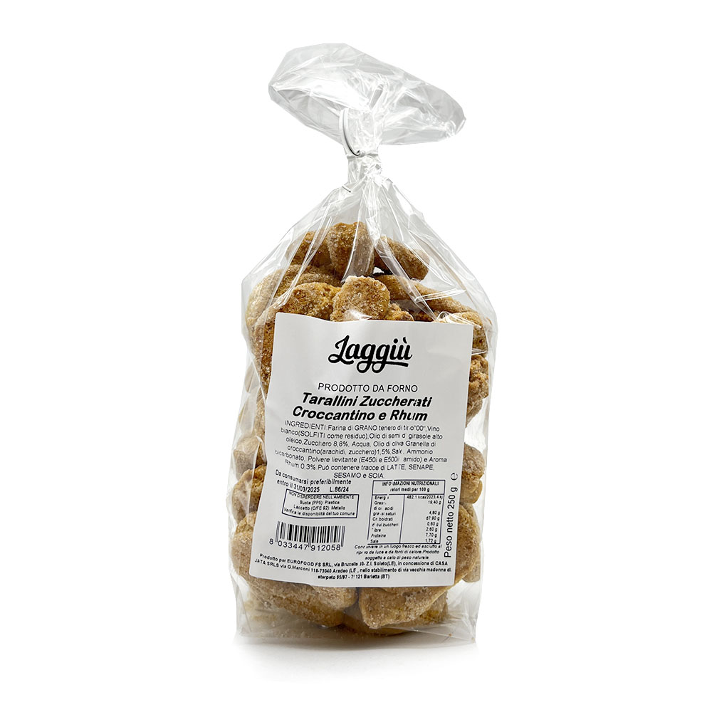 TARALLI ZUCCHERATI CROCCANTINO/RUM 12PZX250GR(KP)