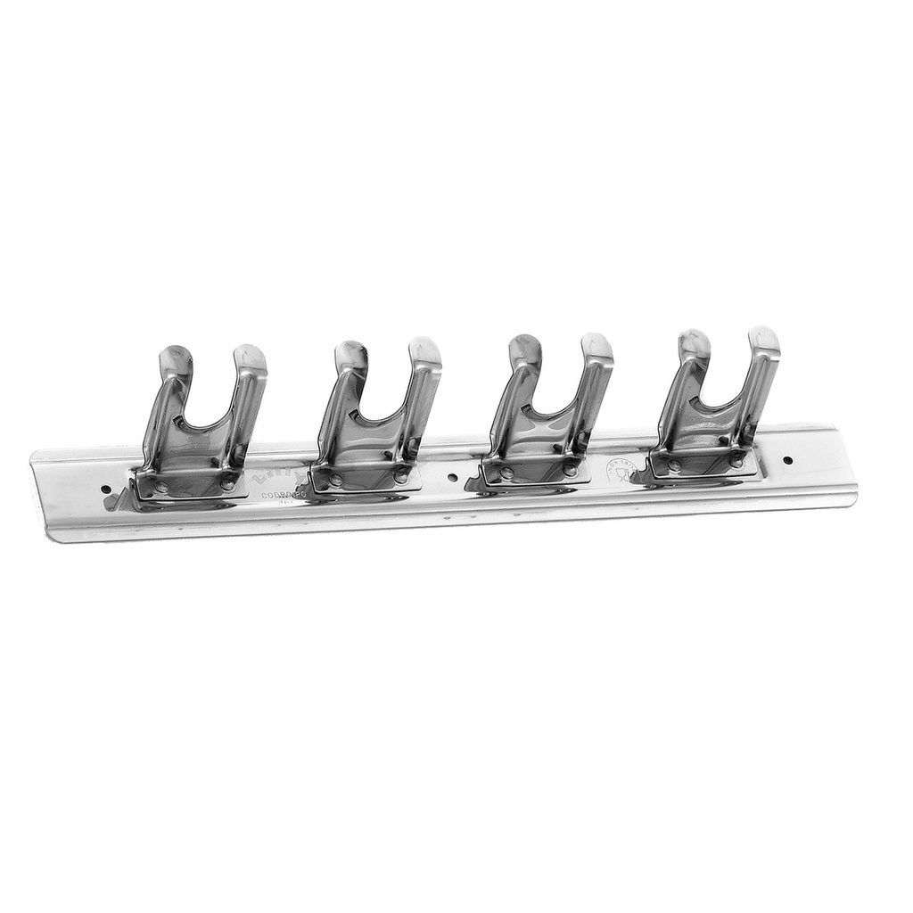 SUPPORTO INOX A PARETE 4 POSTI(LC)