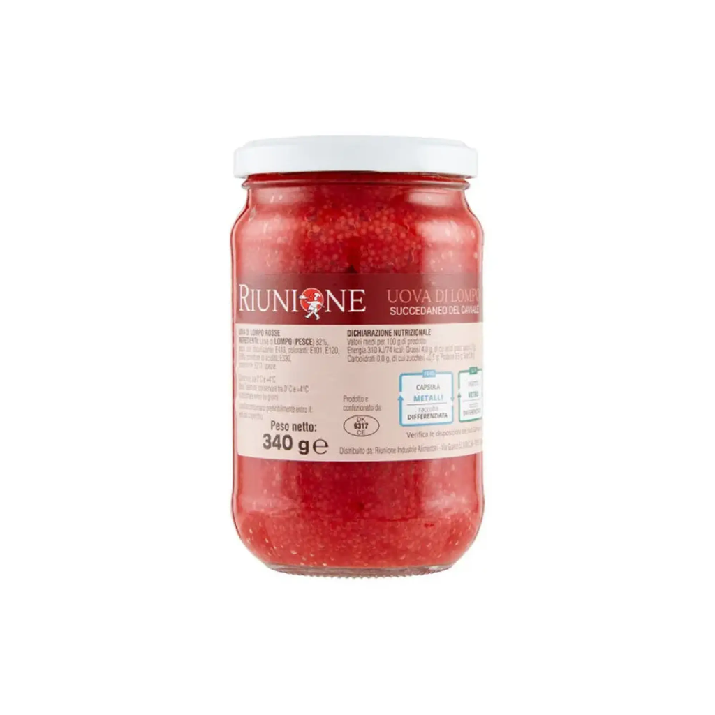 UOVA DI LOMPO ROSSE VASO 6PZX340GR(RIU)