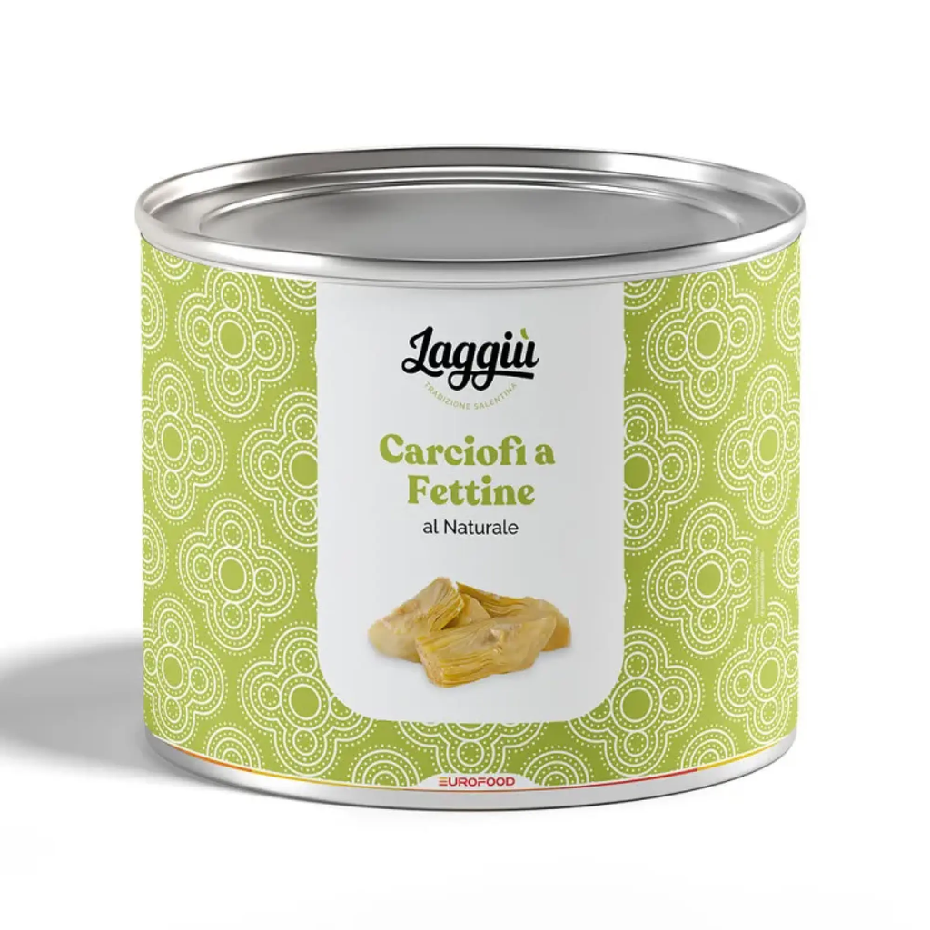 CARCIOFI FETTINE AL NATURALE LAGGIU' 2,5KG NETTO