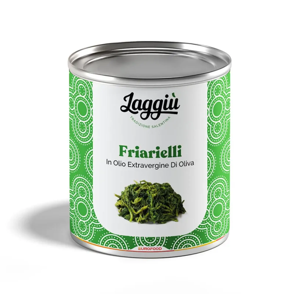 FRIARIELLI LEAVES IN EXTRA VIRGIN OLIVE OIL LAGGIU' 800GR NET