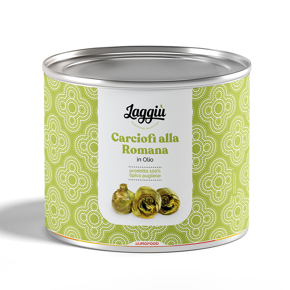 ROMAN-STYLE ARTICHOKES WITH STEM LAGGIU' 2,4KG NET