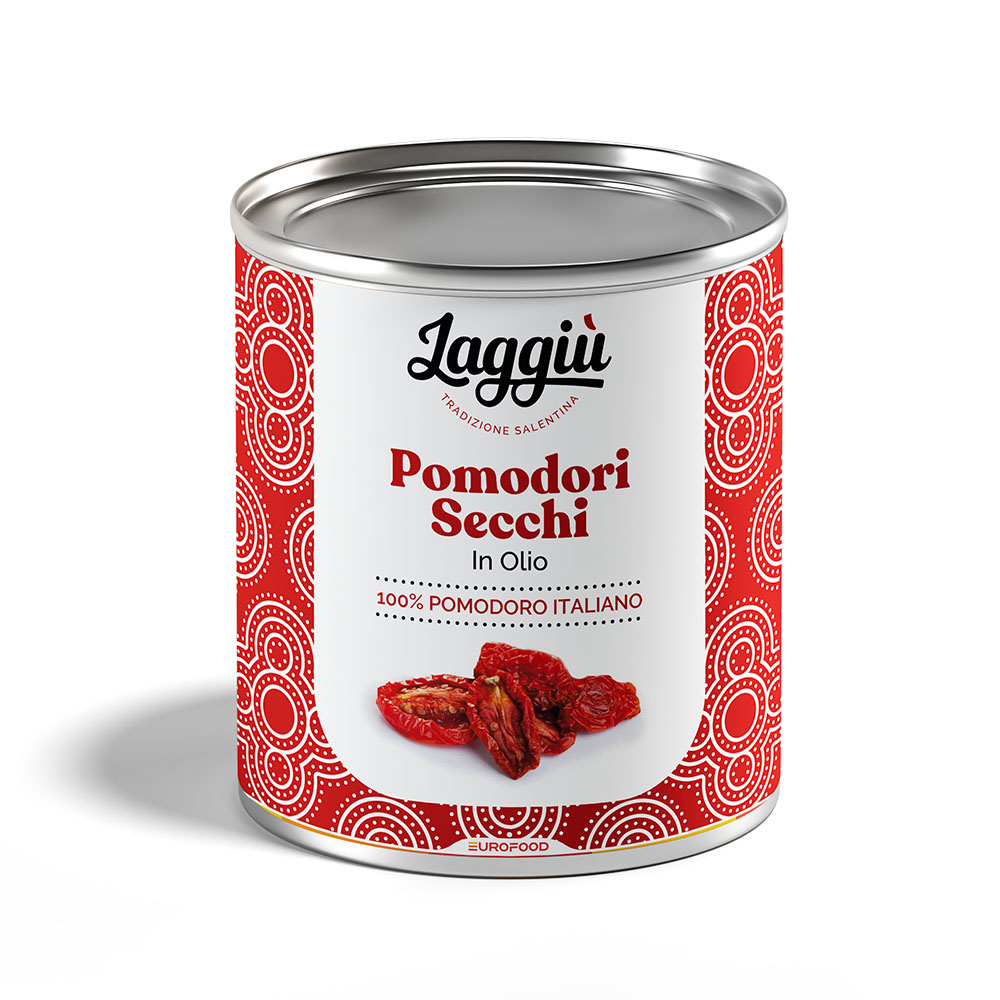 POMODORI SECCHI IN O.S.G. LAGGIU' 750GR NETTO