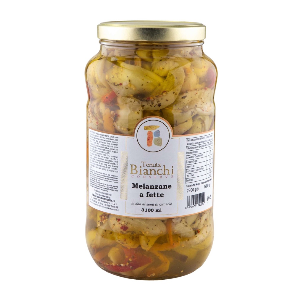 MELANZANE A FILETTI IN OLIO DI SEMI DI GIRASOLE 3,1KG