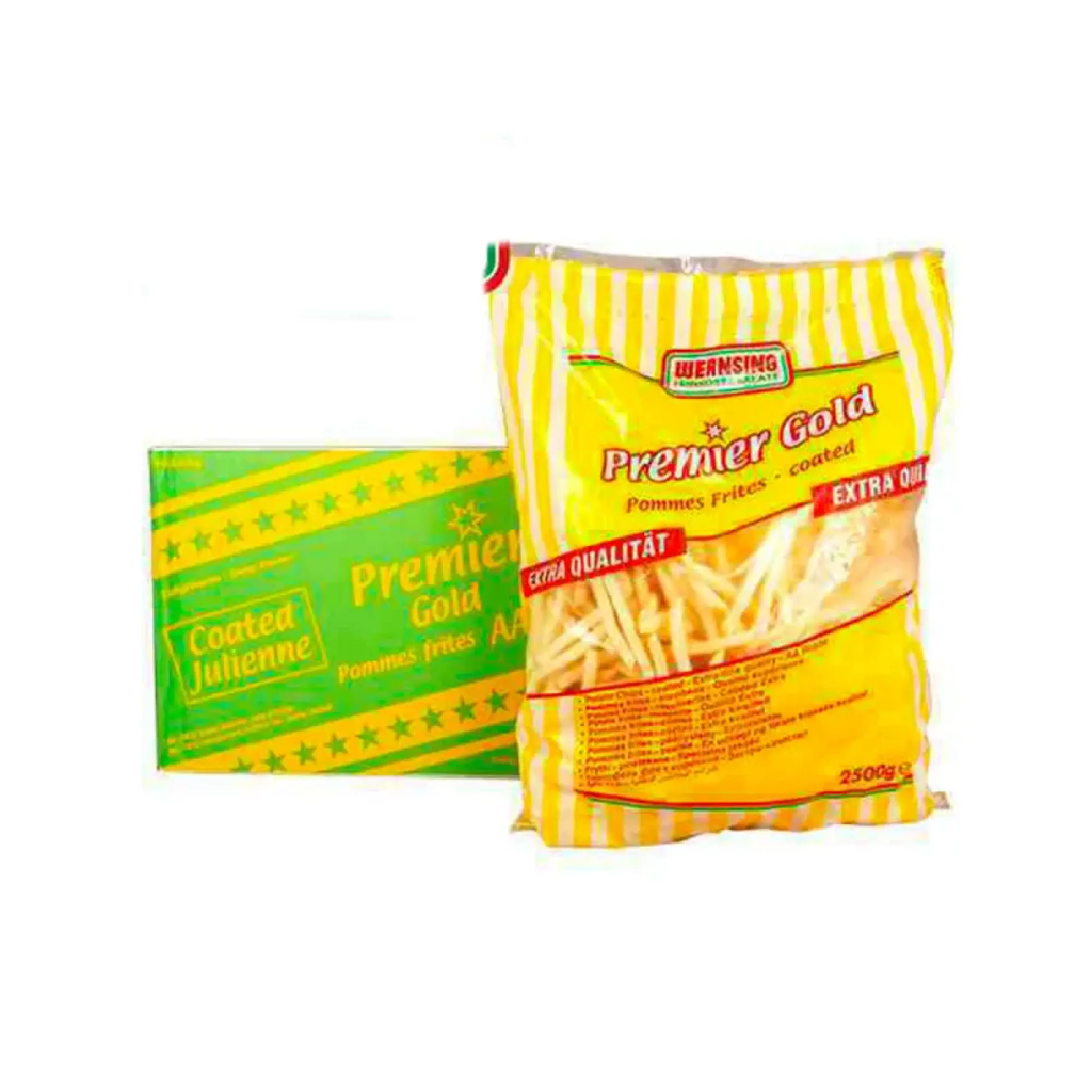 COATED JULIENNE POTATOES 7X7MM 4PCSX2,5KG (WE)