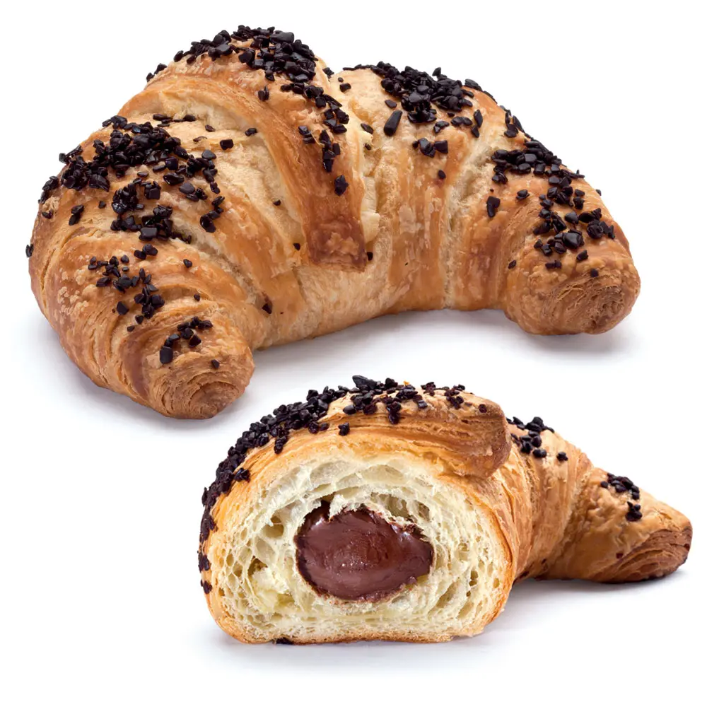 CROISSANT CURVED GLAZED HAZELNUT 62x75g