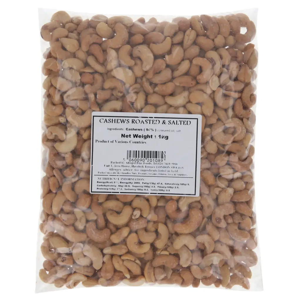 CASHEWS ROASTED SALTED 1KG