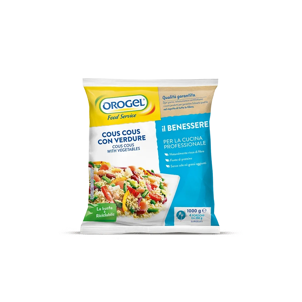 COUS COUS VERDURE X1kg(OR) COUS COUS WITH VEGS