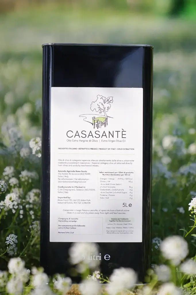 EXTRA VIRGIN OLIVE OIL SANTE' 5LT MONOCULTIVAR