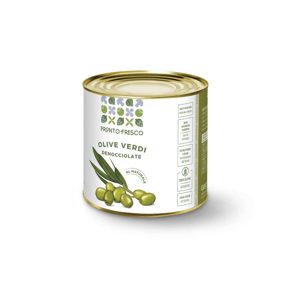 OLIVE VERDI DENOCCIOLATE 2,6kg Pitted green olives