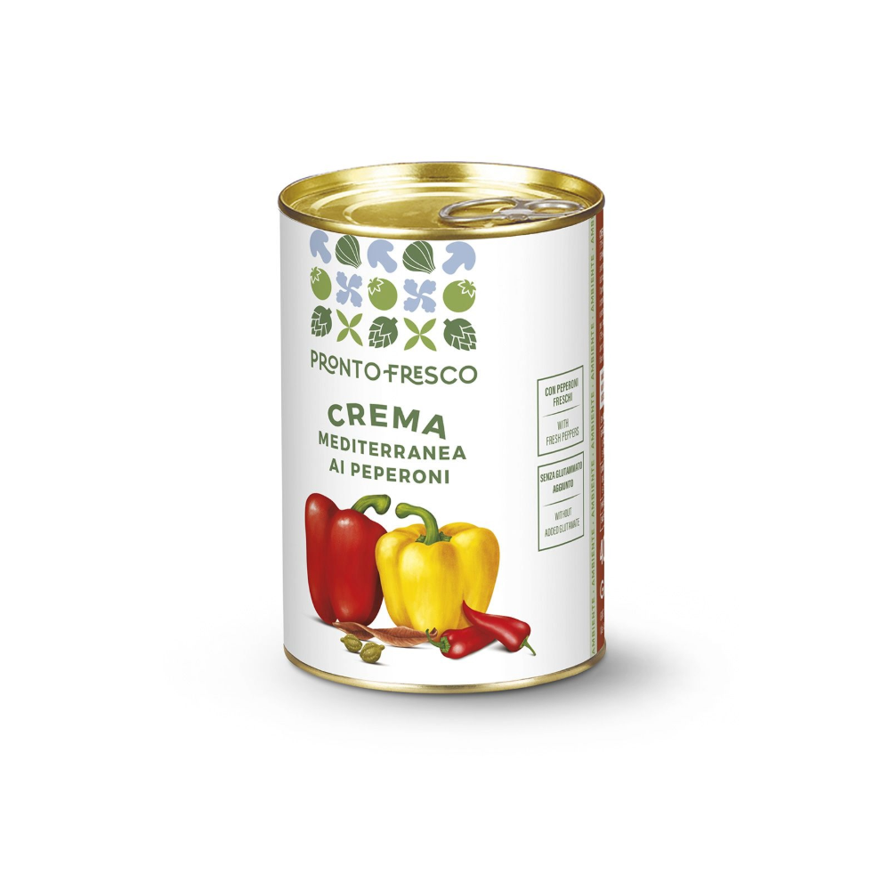 CREMA MED PEPERONI 6pzx400gr (GR) PEPPERS CREAM