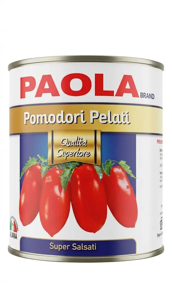 PEELED TOMATOES PAOLA (RED LABEL) 6pcsX2.5kg
