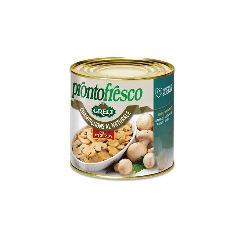 CHAMPIGNON in brine for PIZZA 3kg(GR) button mushs