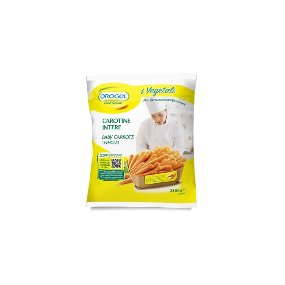 WHOLE BABY CARROTS 4X2KG OROGEL