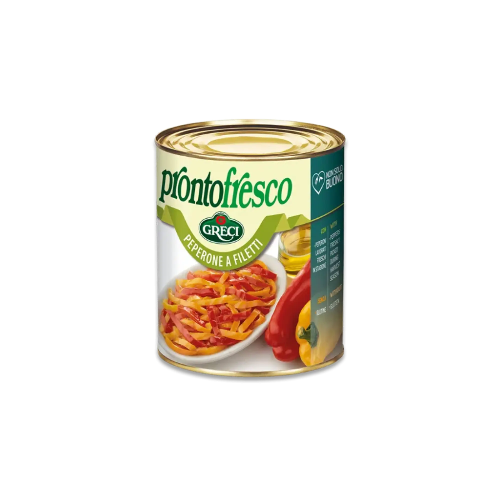PEPERONI A FILETTI 800gm (GR) PEPPERS FILLETS