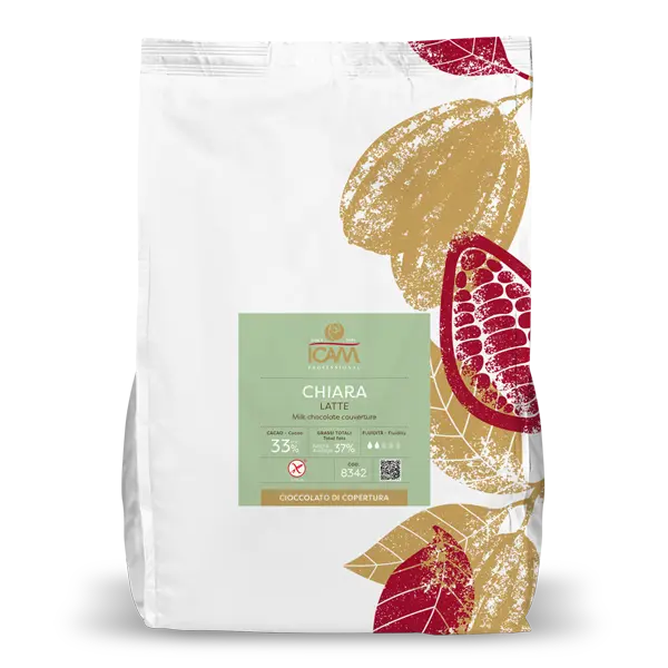 ICAM CHIARA 33% MILK CHOCOLATE 4KG BAG