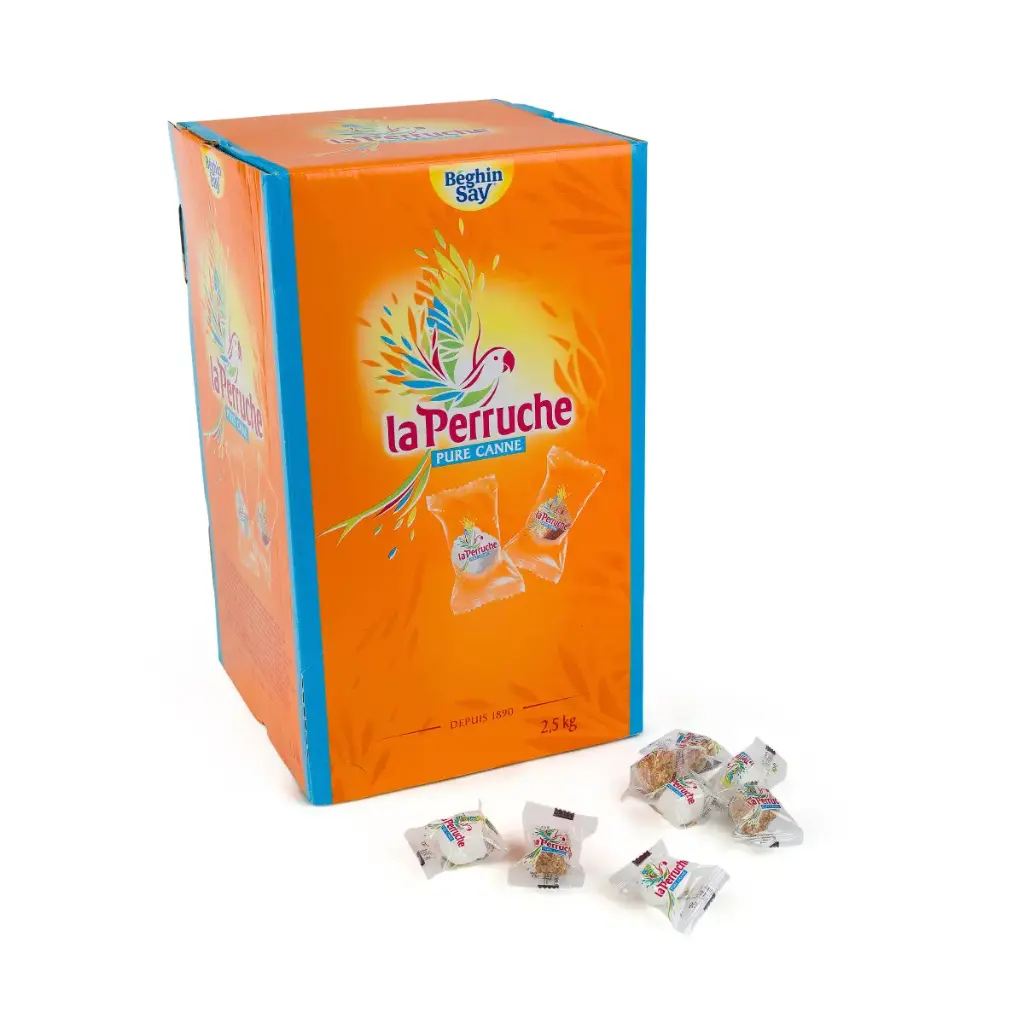 SUGAR CUBES, INDIVIDUAL WRAPPED - La Perruche x500