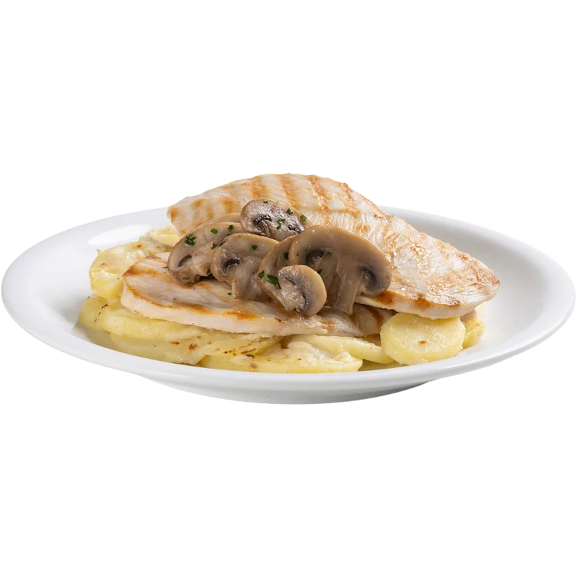 CHICKEN FILLET WITH MUSHROOMS/POTATOES 4pcsX1kg (SU)