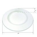PIATTO TONDO POLPA 27CM ELEGANCE 50PZ(SDG)
