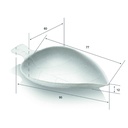 VASSOIETTO POLPA FOGLIA 9,5X6CM 100PZ(SDG)