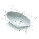 VASSOIETTO POLPA OVALE 8X5CM 100PZ(SDG)