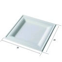 PIATTO QUADRATO POLPA KARO BASIC 20X20CM 50PZ(SDG)